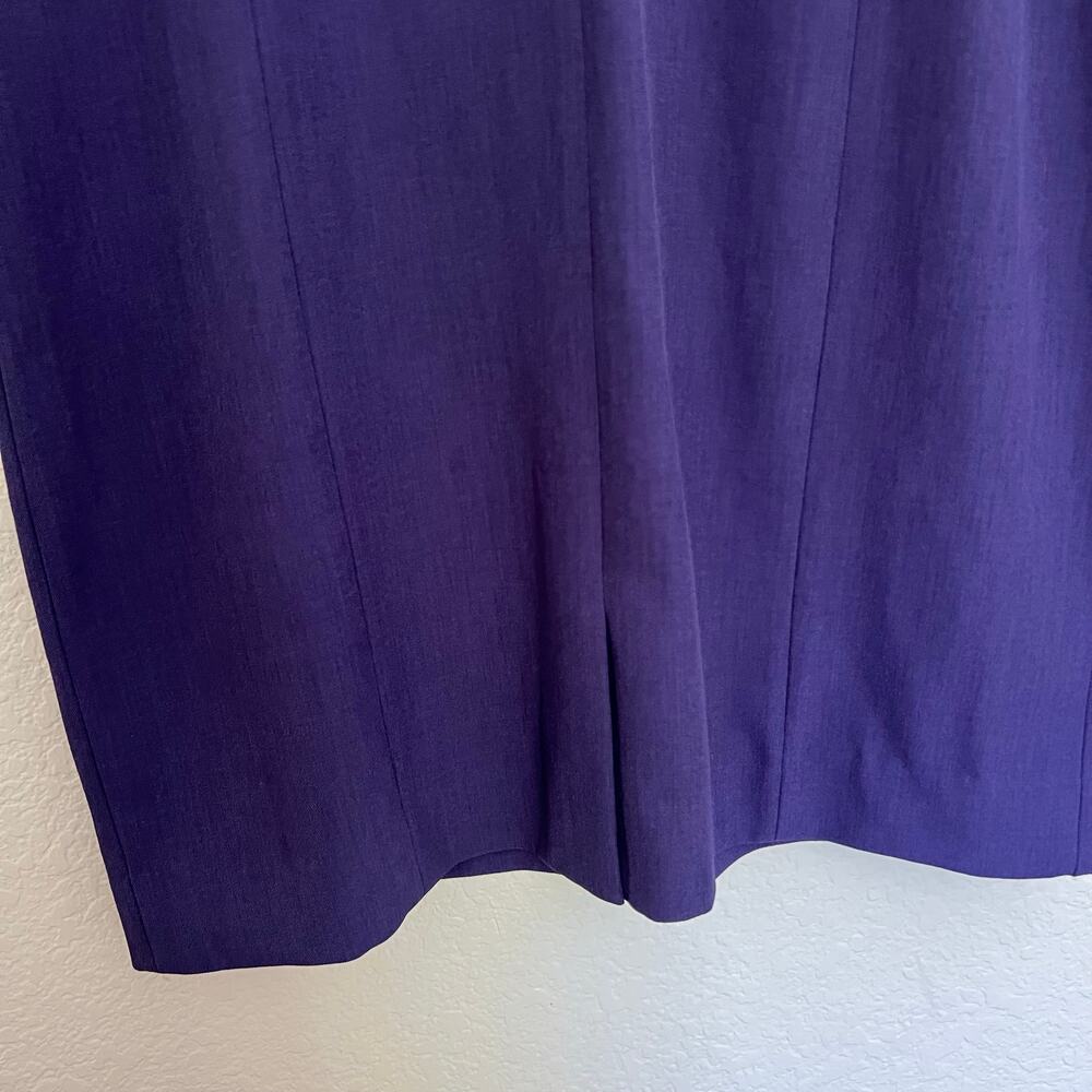 MM.LaFleur A-Line Sheath Dress Purple Sleeveless Washable Workwear Polished - Picture 13 of 13